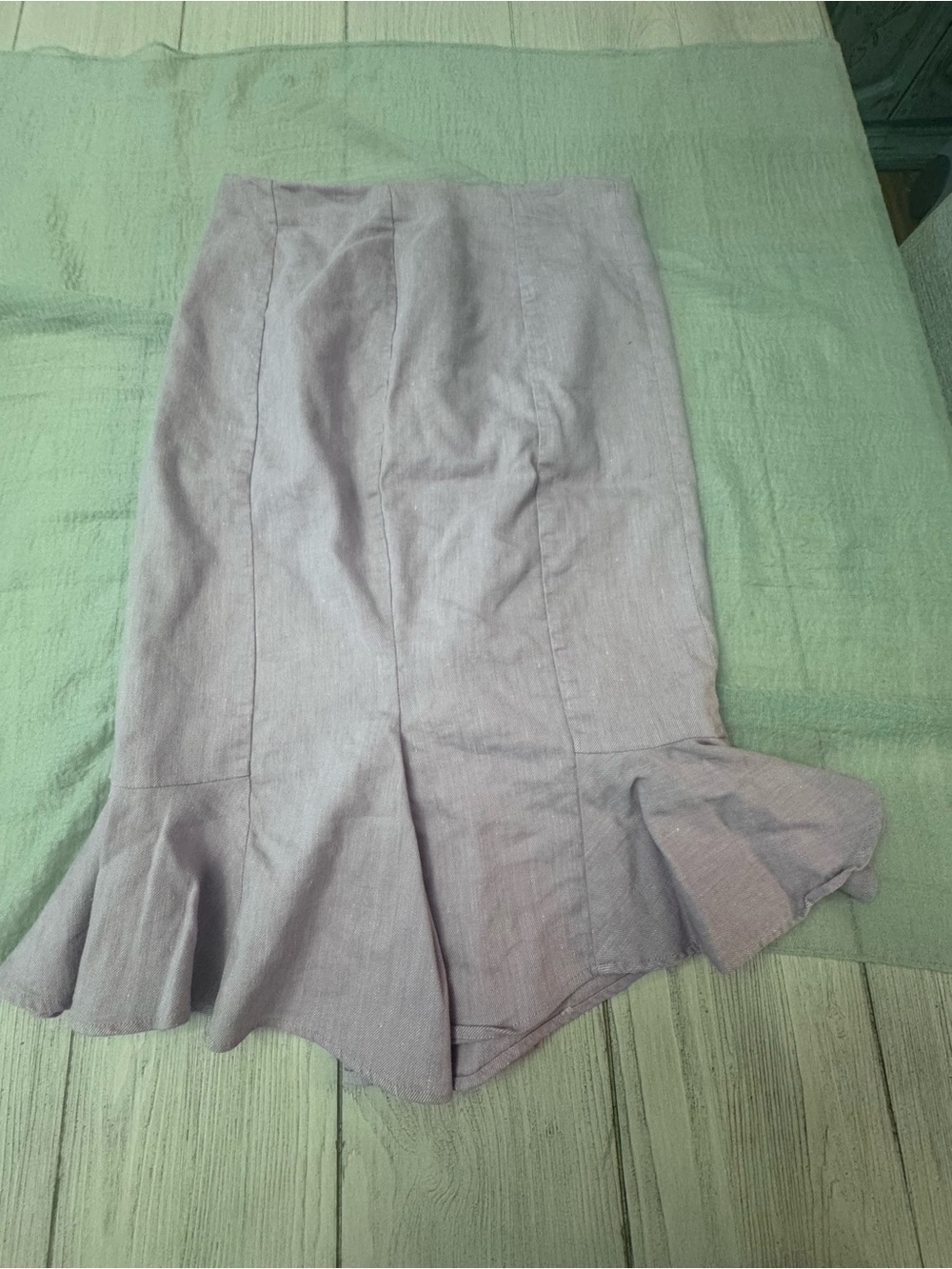 Express Lilac High-Low Mermaid Hem Skirt